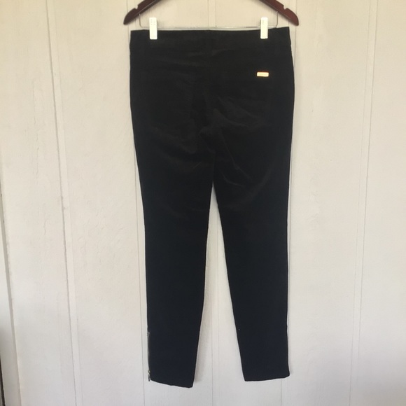 WHITE HOUSE BLACK MARKET BLACK VELVET ANKLE ZIP SKINNY JEANS SIZE 4 - Picture 6 of 16